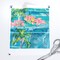 Abstract Coastal Tropical Sports Vacation Beach House Pickleball Summer Green Blue Palm Trees Tennis Preppy Custom Printed Fabric by Spoonflower Various Fabrics by the Yard or Fat Quarter 17686858